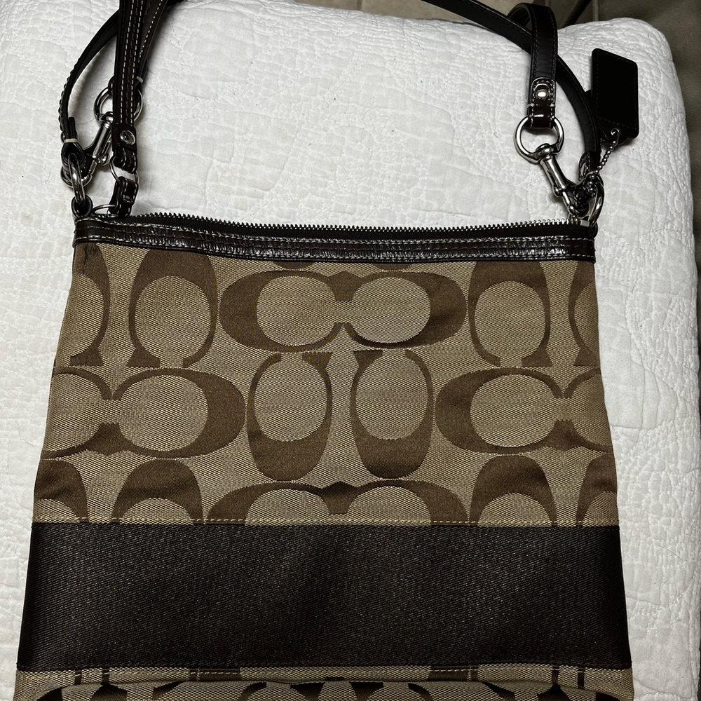 Coach monogram tote